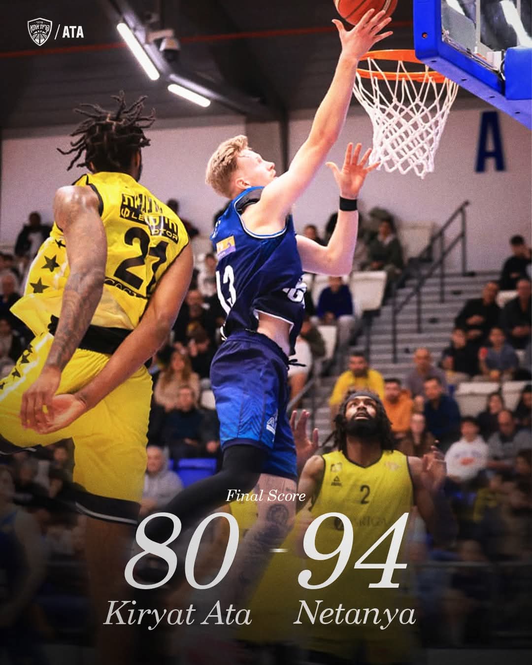 בשעה טובה ניצחון נתניייתי. צילום: דף הפייסבוק הרשמי של עירוני קרית אתא.