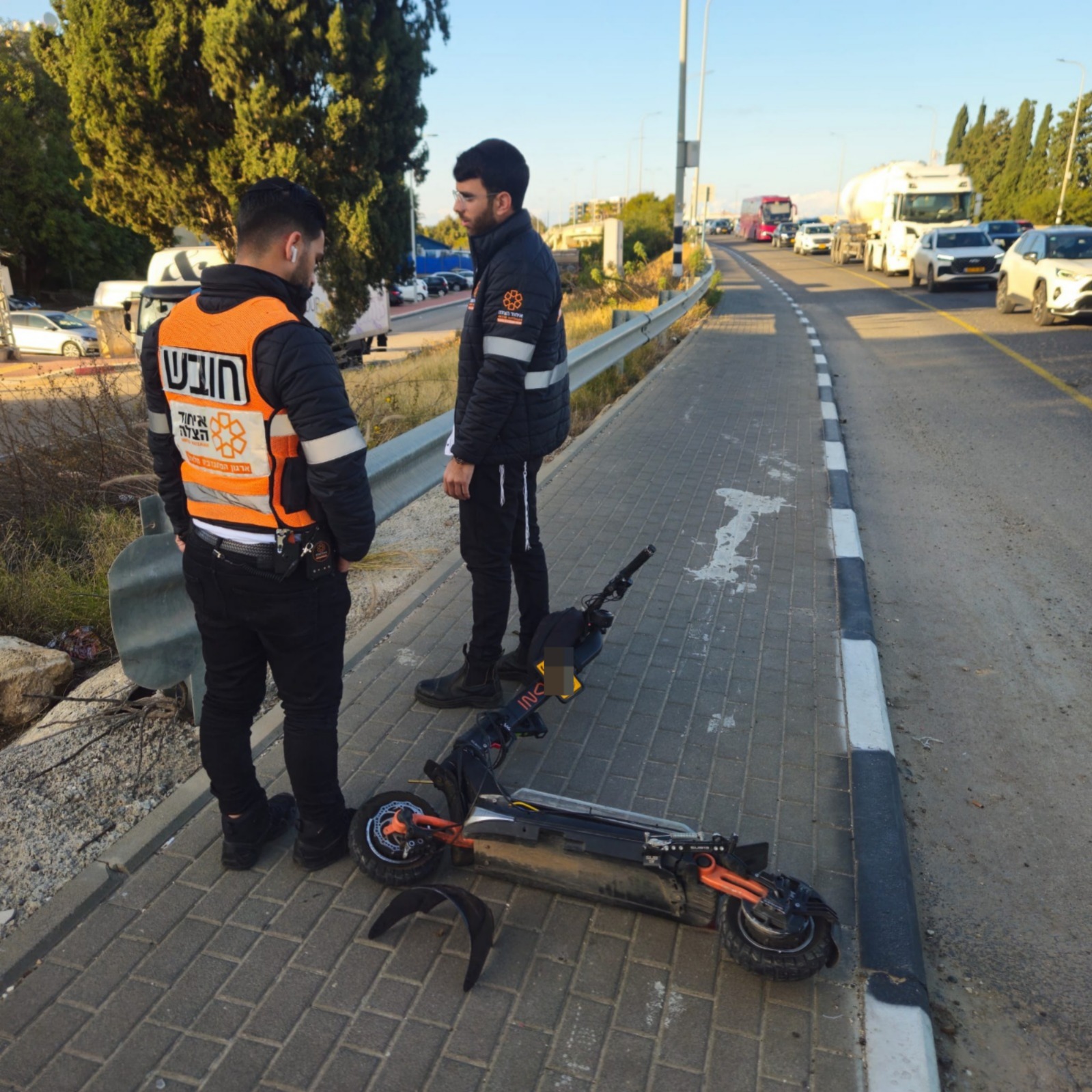 זירת התאונה