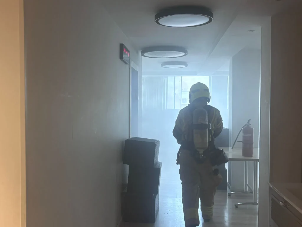 זירת השריפה