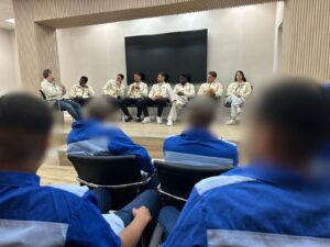 מפגש מרגש.צילום: דיגיטל מכבי נתניה